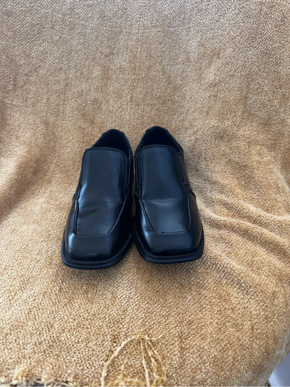 Sonoma Classic Black Slip-On boys Dress Shoes size 1